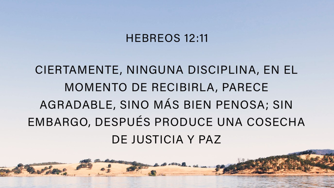 Versículo del Día - Hebreos 12:11 - iDisciple