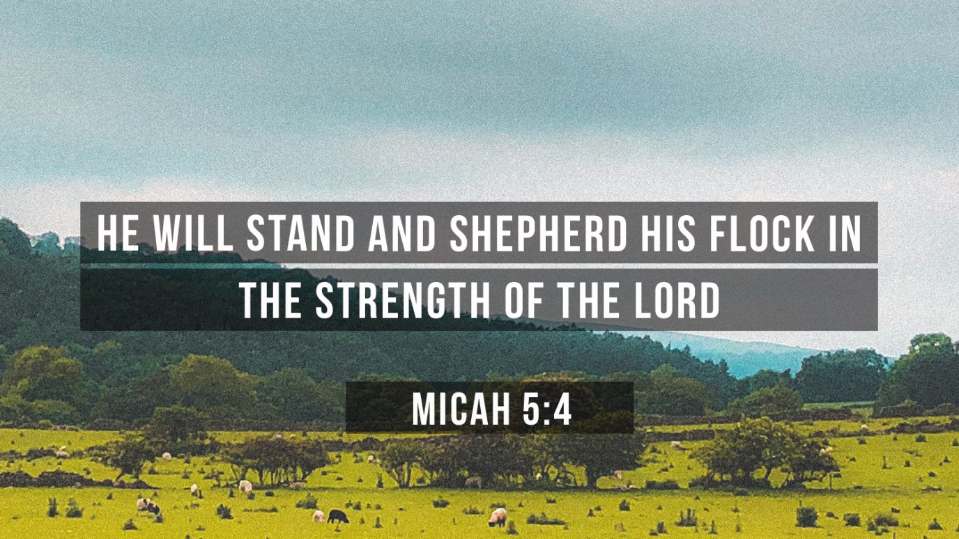 Verse of the Day - Micah 5:4 - iDisciple
