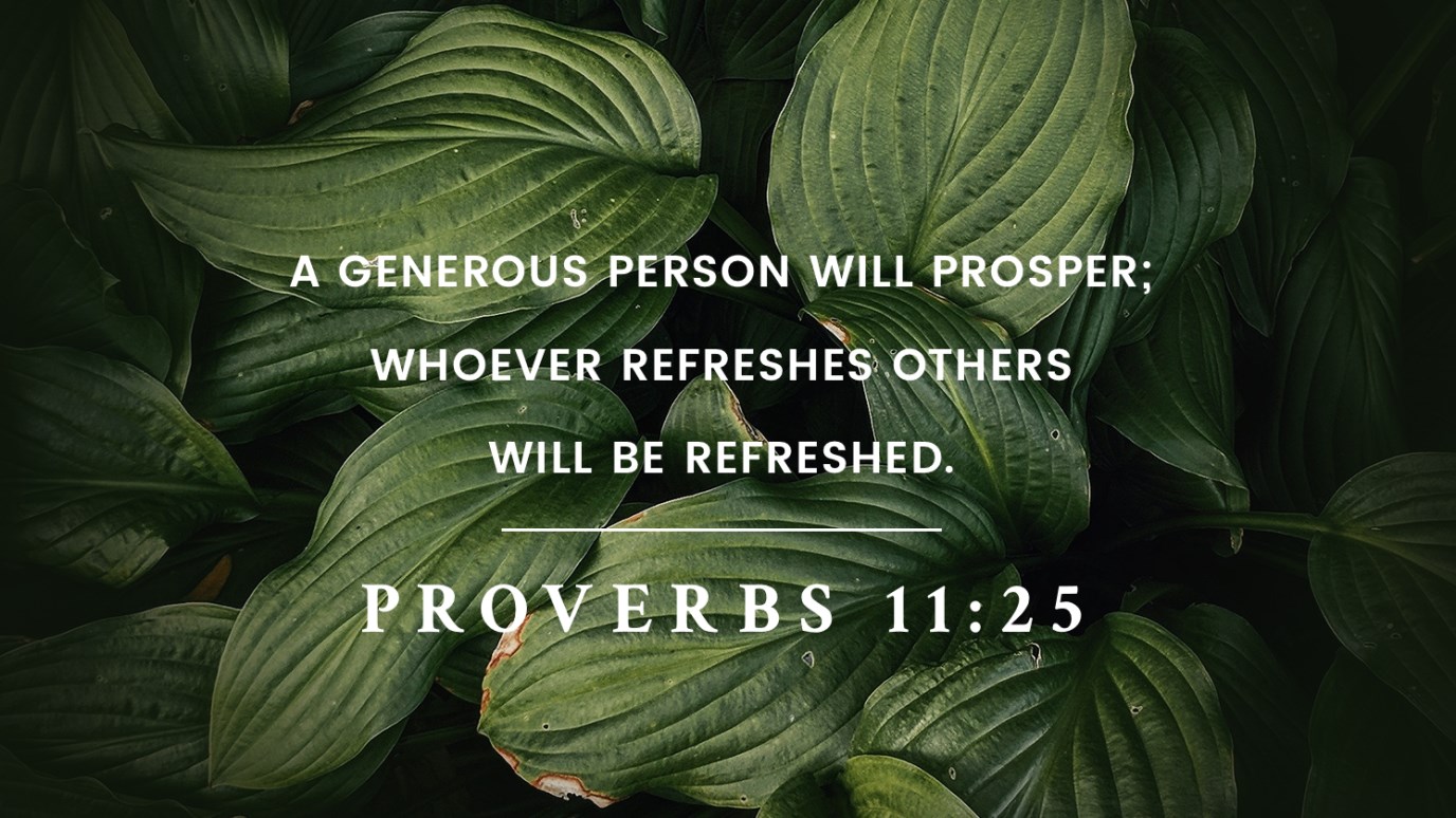 Verse Of The Day - Proverbs 11:25 - Idisciple